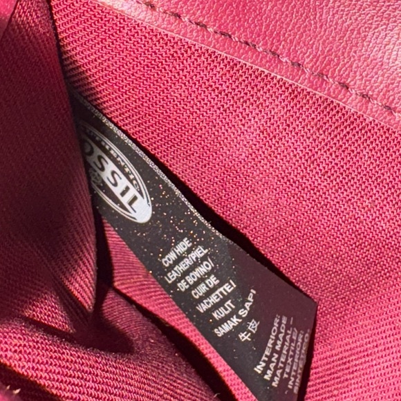 Fossil Emerson Zip wallet maroon - Picture 8 of 11